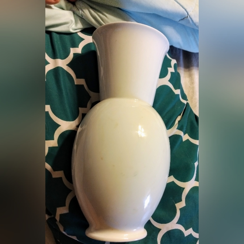 Large Furstenberg Germany White Vase      2/24